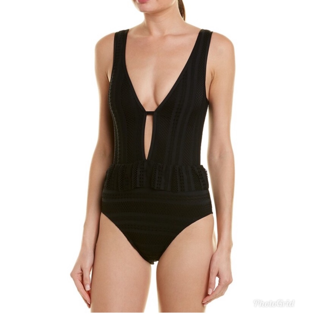 Ella Moss Heart A Flutter One-Piece Swimsuit Sz L